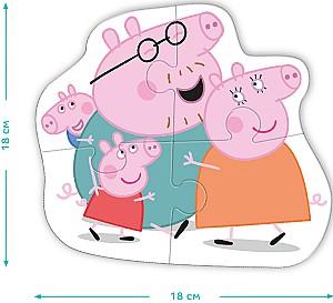 Puzzle Dodo 3 in 1 Familia Peppa Pig