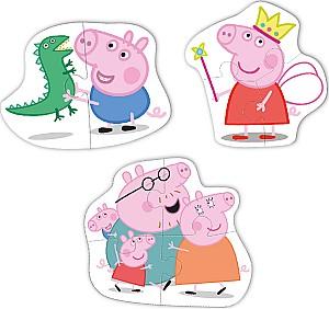 Puzzle Dodo 3 in 1 Familia Peppa Pig