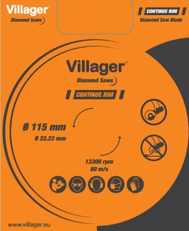 Disc de taiere Villager DCBT Turbo 180 mm