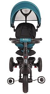 Tricicleta copii QPlay Rito Rubber Blue-Green