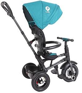 Tricicleta copii QPlay Rito Rubber Blue-Green