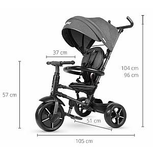 Tricicleta copii QPlay Rito Star Black
