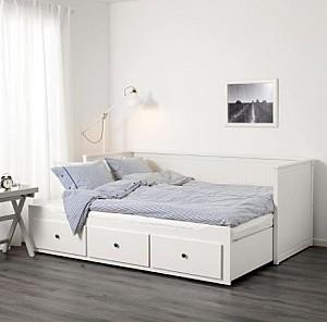 Pat IKEA Hemnes White 80×200 cm (3 sertare)