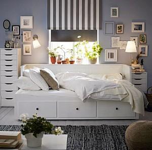 Pat IKEA Hemnes White 80×200 cm (3 sertare)