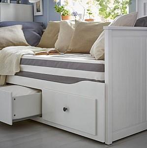 Pat IKEA Hemnes White 80×200 cm (3 sertare)