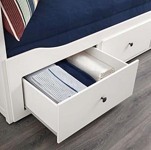 Pat IKEA Hemnes White 80×200 cm (3 sertare)