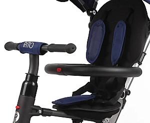 Tricicleta copii QPlay Rito Rubber Blue