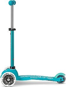 Trotineta Micro Mini Deluxe LED Aqua