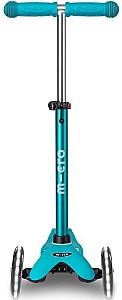 Trotineta Micro Mini Deluxe LED Aqua
