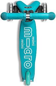 Trotineta Micro Mini Deluxe LED Aqua