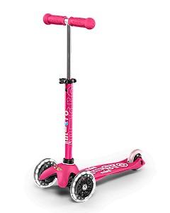 Trotineta Micro Mini 3in1 Deluxe Plus LED Pink