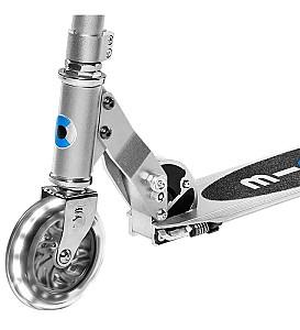 Trotineta Micro Sprite LED Silver Matt