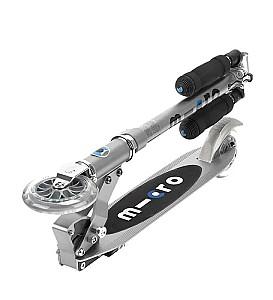 Trotineta Micro Sprite LED Silver Matt