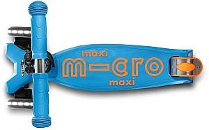 Trotineta Micro Maxi Deluxe LED Carribean Blue