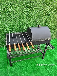 Gratar pentru frigarui IVM Andora cu capac GR-AC (1002)