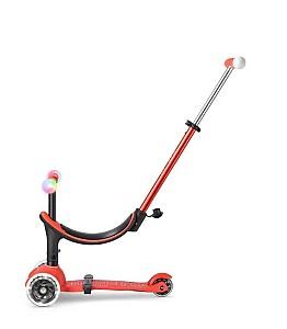Trotineta Micro Mini2Grow Deluxe Magic LED Red