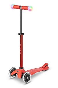 Trotineta Micro Mini2Grow Deluxe Magic LED Red