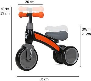 Bicicleta fara pedale QPlay Sweetie Orange