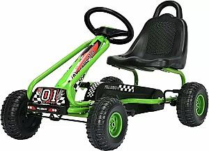 Kart cu pedale Costway TY327797GN Green/Black