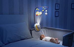 Carusel pentru patuc Chicco Next 2 Moon Blue