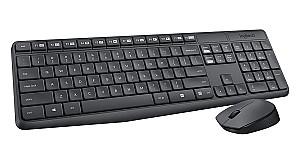 Set tastatura + Mouse Logitech Wireless MK235 Grey