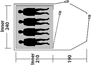 Cort Outwell Tent Earth 4