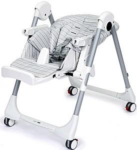 Scaun de masa multifunctional Peg Perego Prima Pappa Follow Me Linear Grey