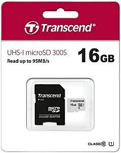 Card memorie Transcend microSDHC 300S (TS16GUSD300S-A)
