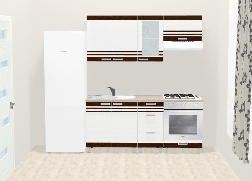 Set mobila bucatarie Ambianta Dolce 1,8 m Wenge