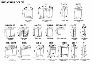 Set mobila bucatarie Ambianta Dolce 1,8 m Wenge