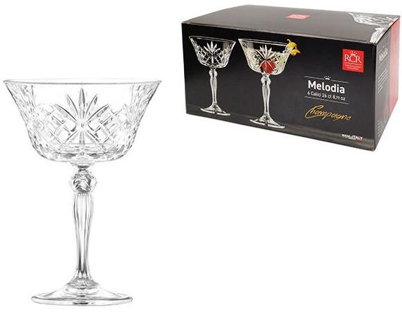 Pahare RCR Melodia 6buc 260ml