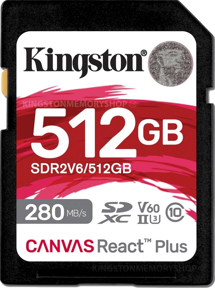Card memorie Kingston Canvas React Plus V60 512GB (SDR2V6/512GB)