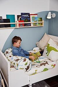 Pat copii IKEA Sundvik cu somiera 80x200 Alb