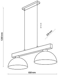 Lustra TK Lighting 15 W (TK-4713)