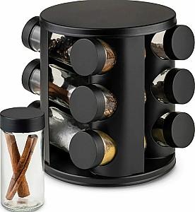 Recipiente pentru condimente Konighoffer Favaro Black 12 pcs