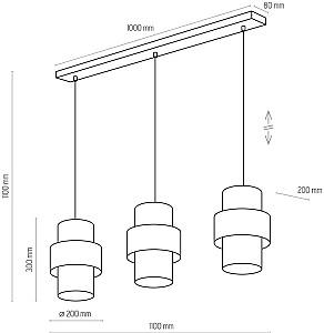 Lustra TK Lighting Calisto 15W (TK-4378)