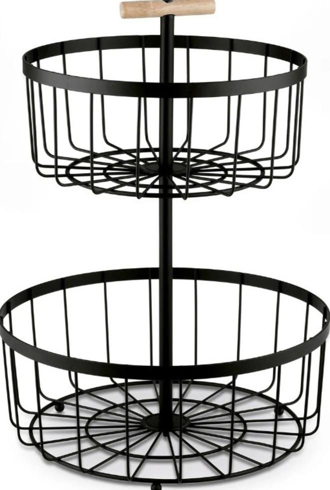 Bol pentru fructe Tadar 2-Level Black