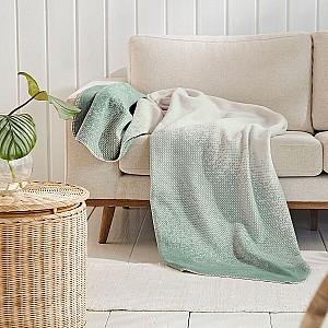 Plapuma IBENA Jacquard Paia Turquoise/Ivory