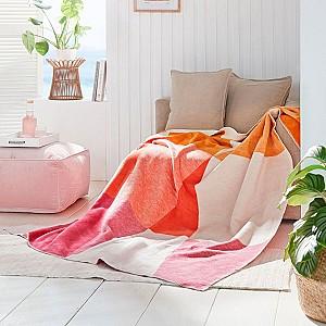 Plapuma IBENA Jacquard Hawi Berry/Orange