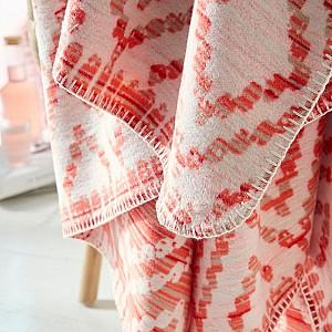 Plapuma IBENA Jacquard Kailua Redorange/Ivory