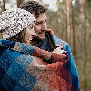 Plapuma IBENA Jacquard Bray Blue/Brown