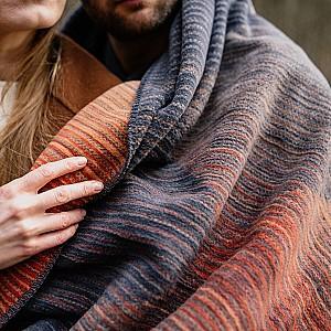 Plapuma IBENA Jacquard Luena Dark grey/Orange