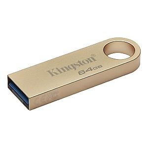 Stick memorie usb Kingston 64GB DataTraveler SE9 G3 Gold
