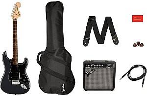 Chitara electrica Fender Squier Affinity Strat HSS LF Charcoal frost metalic