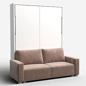 Pat rabatabil Flat City 160x200 Alb