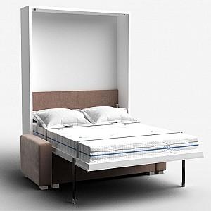 Pat rabatabil Flat City 140x200 Alb