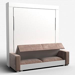 Pat rabatabil Flat Kostas 180x200 Alb