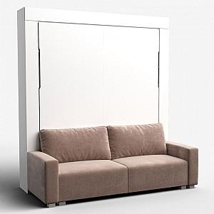 Pat rabatabil Flat Kostas 180x200 Alb