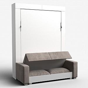 Pat rabatabil Flat Kostas 140x200 Alb