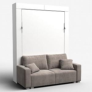 Pat rabatabil Flat Kostas 140x200 Alb